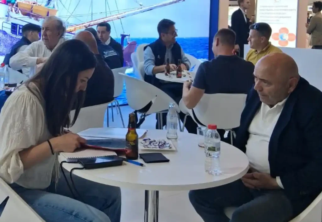 Reunión en Expositor en The global Seafood Marketplace