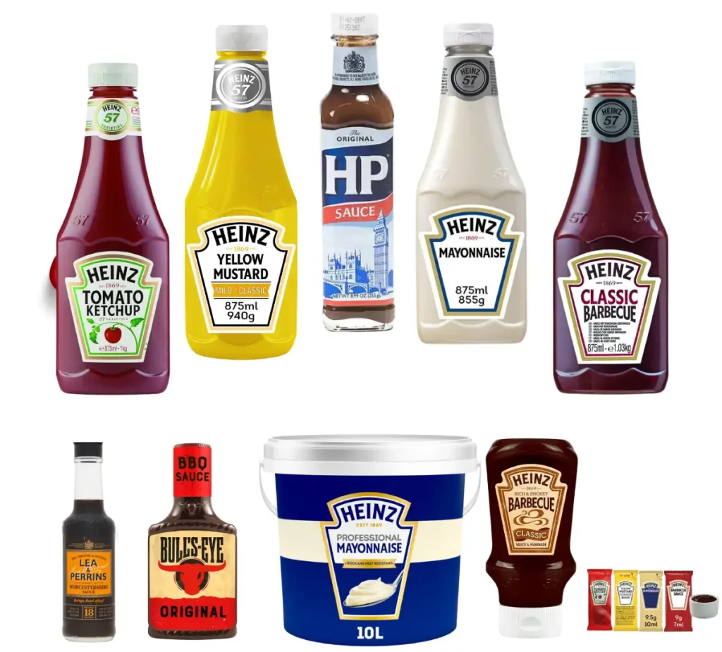 El Don chef Quality disponemos de una gran variedad de salsas Heinz en tamaños para hostelería